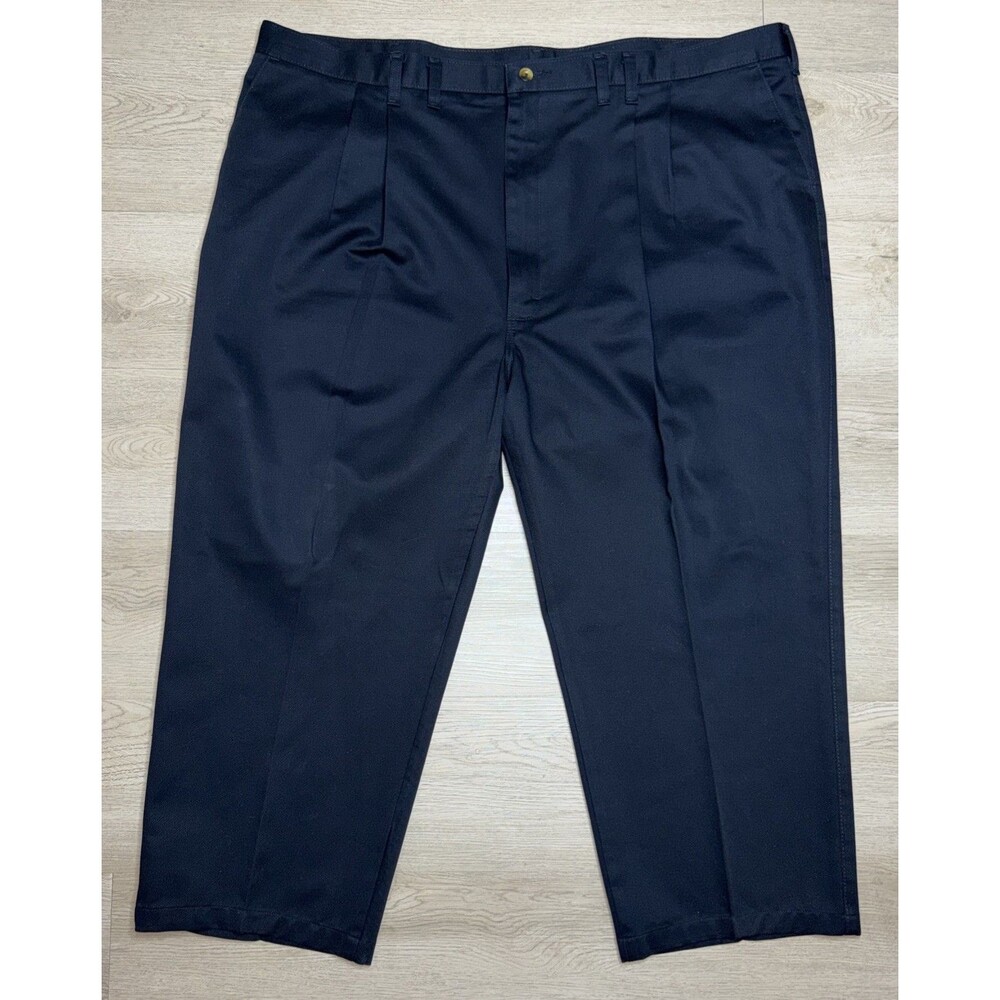 Timber Creek By Wrangler Dress Pants Mens 48x29 Black Pleated Business (48x25)